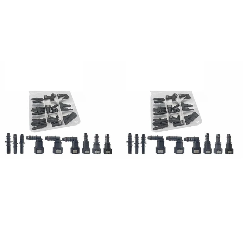 New Arrivals-2X Universal Fuel Line Quick Connector Repaire Kits 7.89/9.49/9.89 ID8 Oil Hose Diesel Replacement Connectors