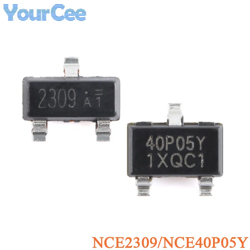 50Pcs NCE2309 NCE40P05Y SOT-23 60V/1.6A 40V/5.3A MOSFET Enhanced Power P-Channel Field Effect Transistor