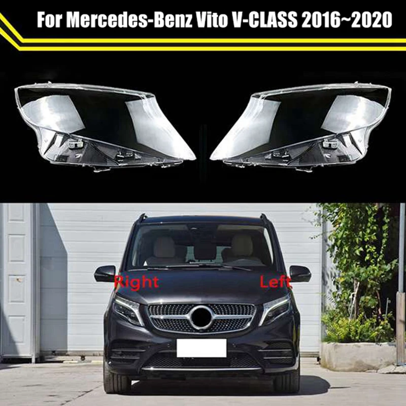 Headlight Glass Head Light Lamp Transparent Lampshade Lamp Shell Cover For Mercedes-Benz Vito V-CLASS