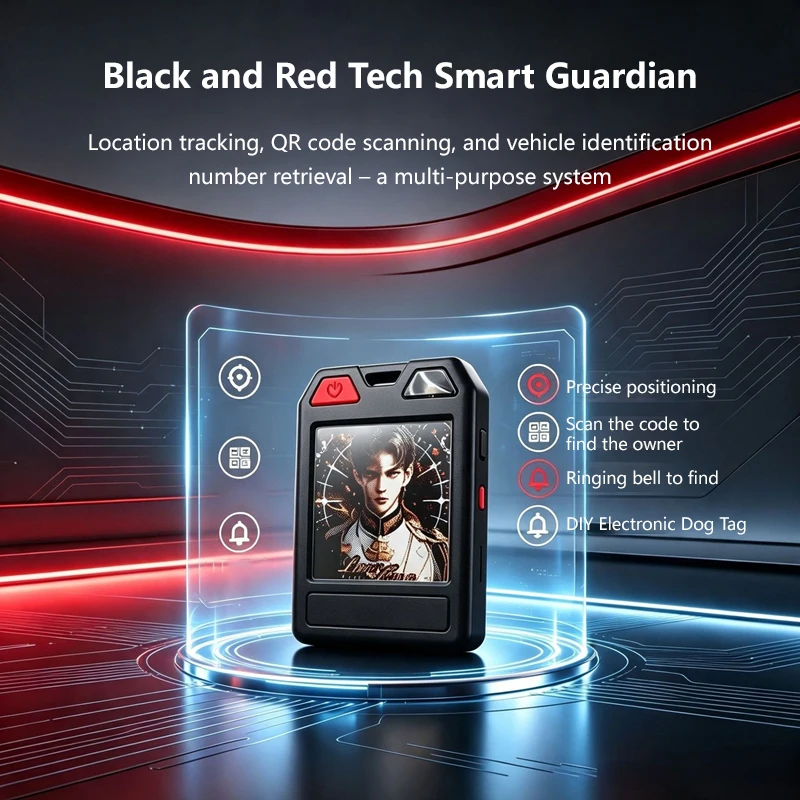 E‑Ink Screen GPS Tracker Item Finder Smart Anti‑Lost Device Air Tag Tracker Dual‑System Tracker for Luggage Pet Keys Tracker New