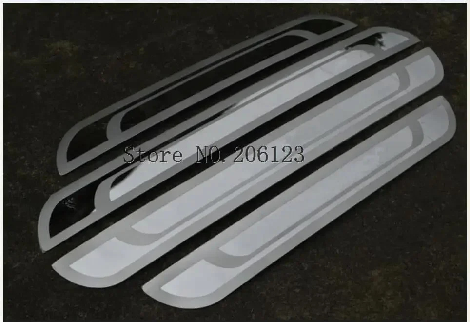 2008-2016 For Peugeot 206 207 2008 307 308 3008 407 408 508 Ultra-thin Stainless Steel Door Sill Scuff Plate Pedal Car Accessory