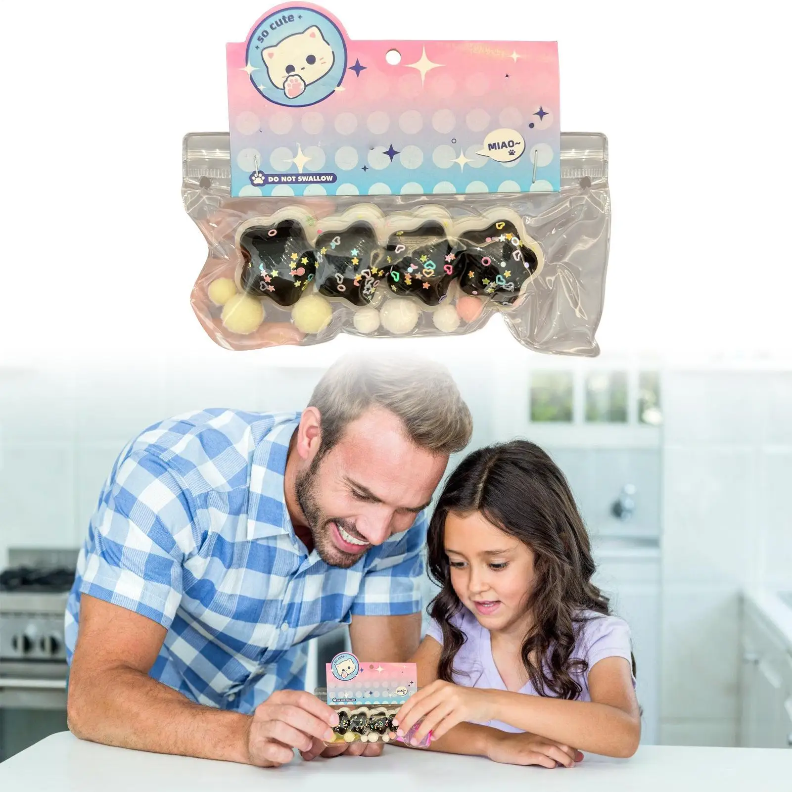 Jouets à presser patte de chat Fidget, jouet à presser, Support émotion, compagnon, Gadget doux, taille de poche pour garçons, adolescents, adultes, enfants, voyage