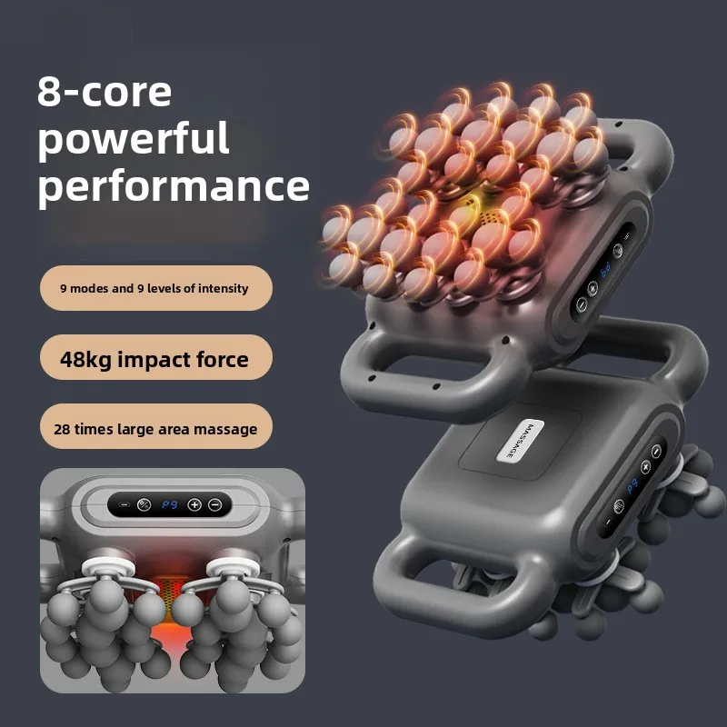 

Новый трансграничный 28-головочный фасционный пистолет Профессиональный высокочастотный вибрационный пистолет с низкой спинкой и глубокими мышцами 28-головочный фасционный пистолет