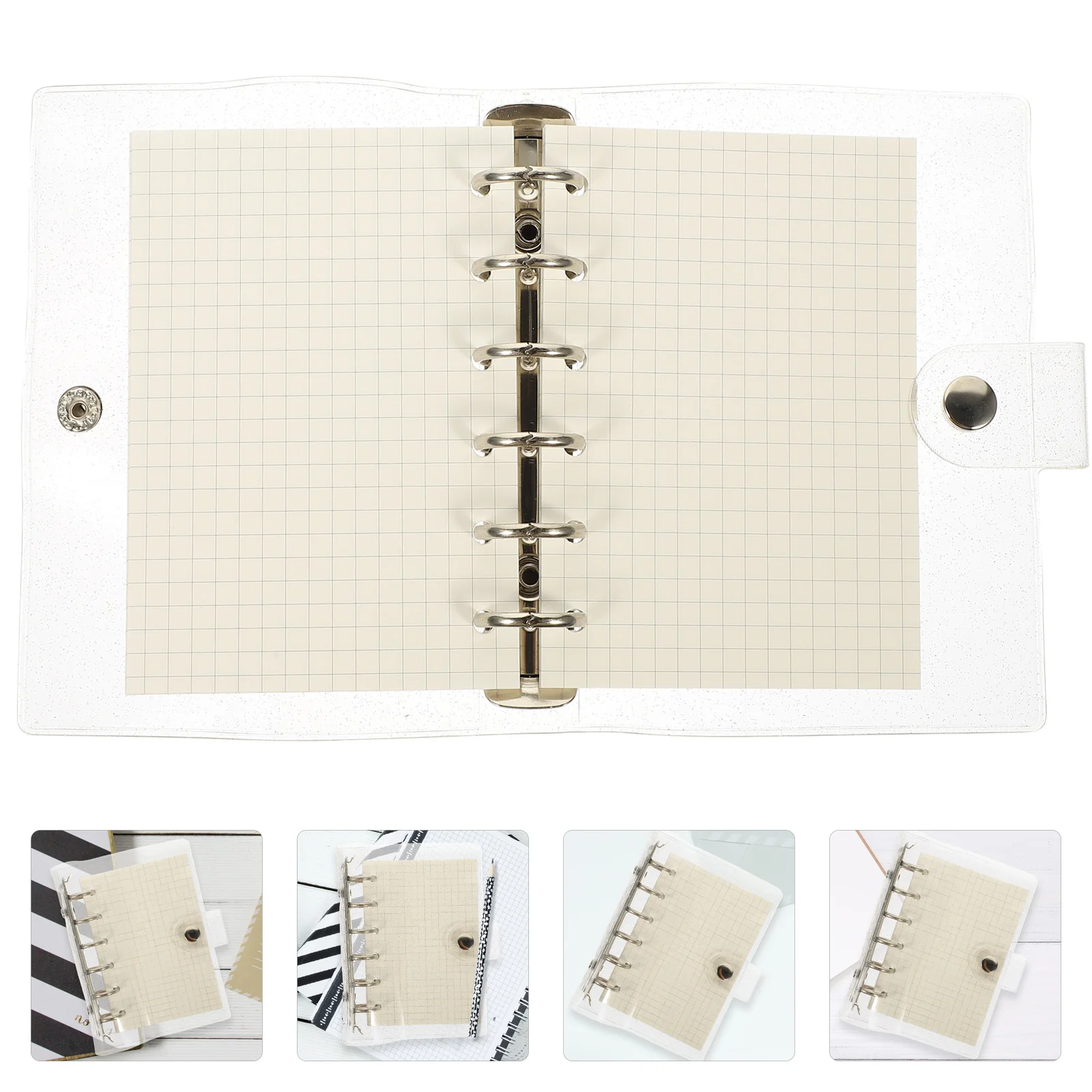 Small Water Proof Loose-leaf Notebook Girl Student The Binder Notepad Creative Writing Paper Multi-function