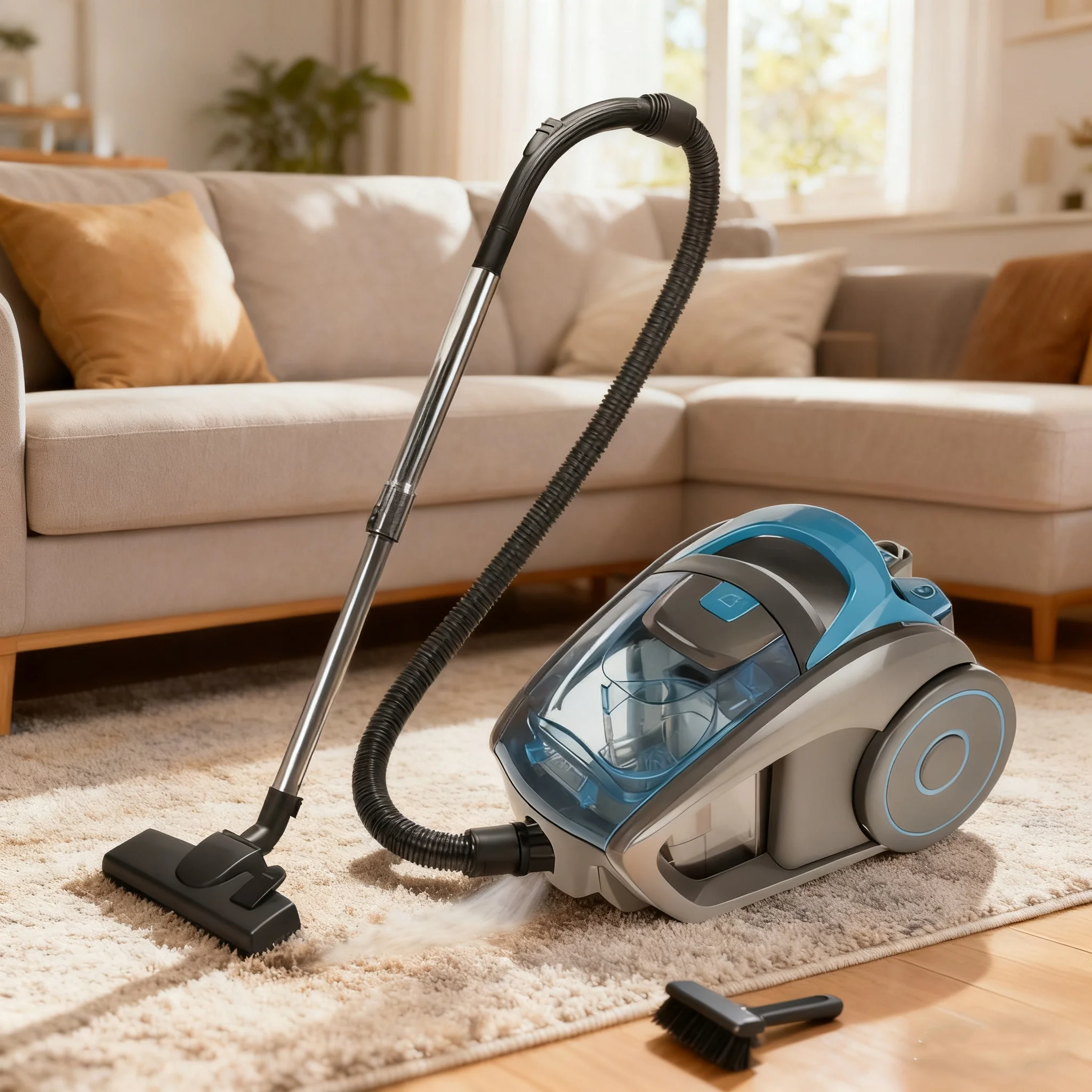 Aspirateur puissant 2800W, forte aspiration 7000PA pour le nettoyage en profondeur, dépoussiérage/débris multi-surfaces, conception compacte pour la maison