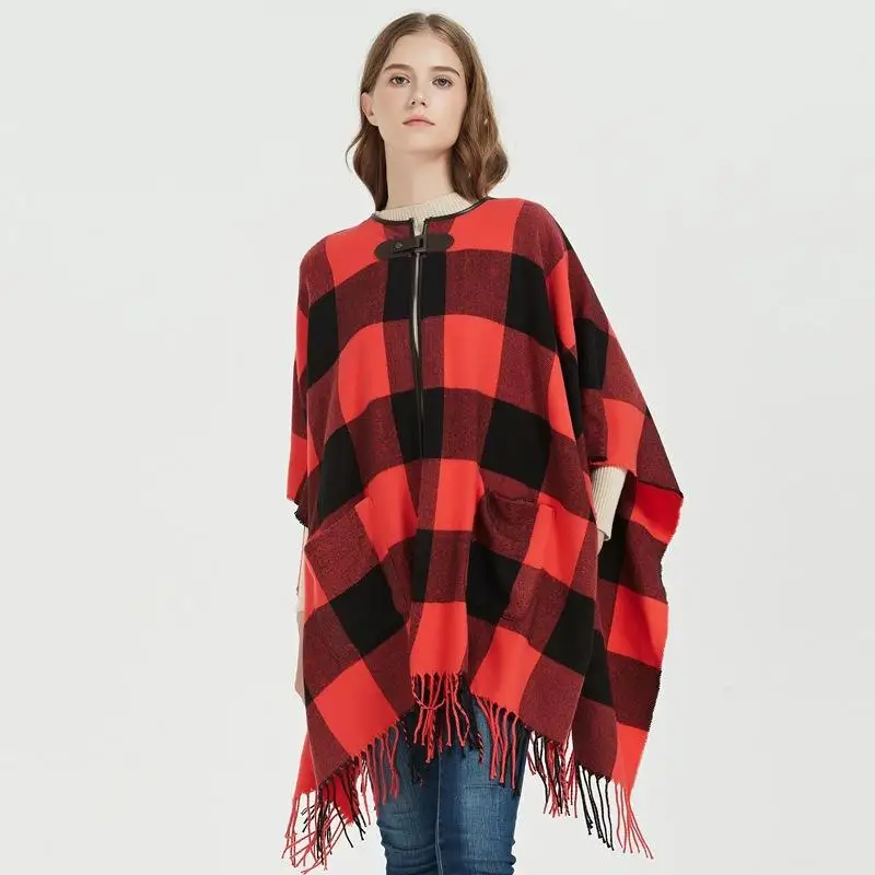 stylish-brown-checkered-headband-with-buckle-fashionable-accessory-for-winter-versatile-and-practical-pocket-square