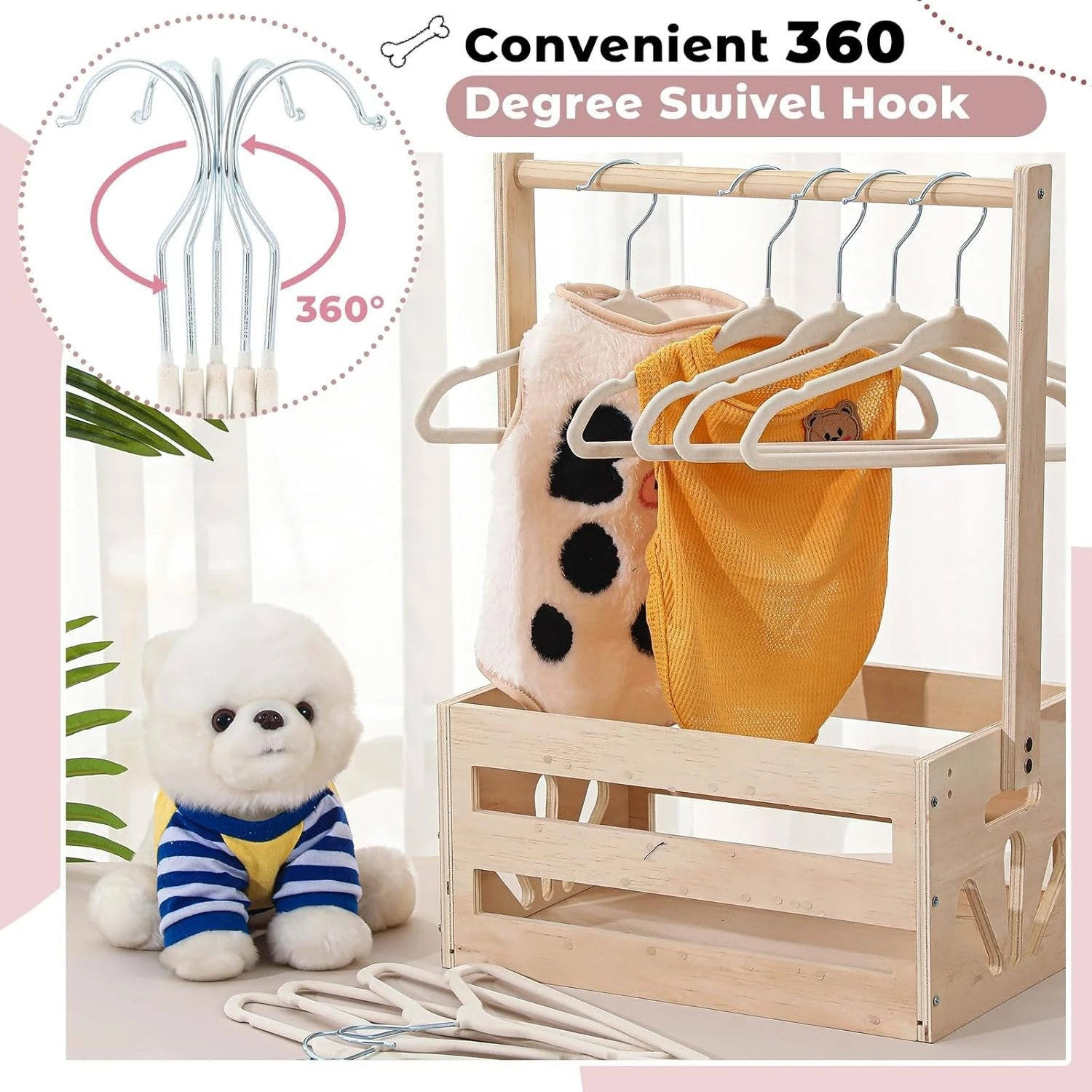 

Baby & Kids Velvet Clothes Hanger Non-Slip Velcro Plastic Multi-Functional Children's Velvet Clothes Hanger Pants Hanger