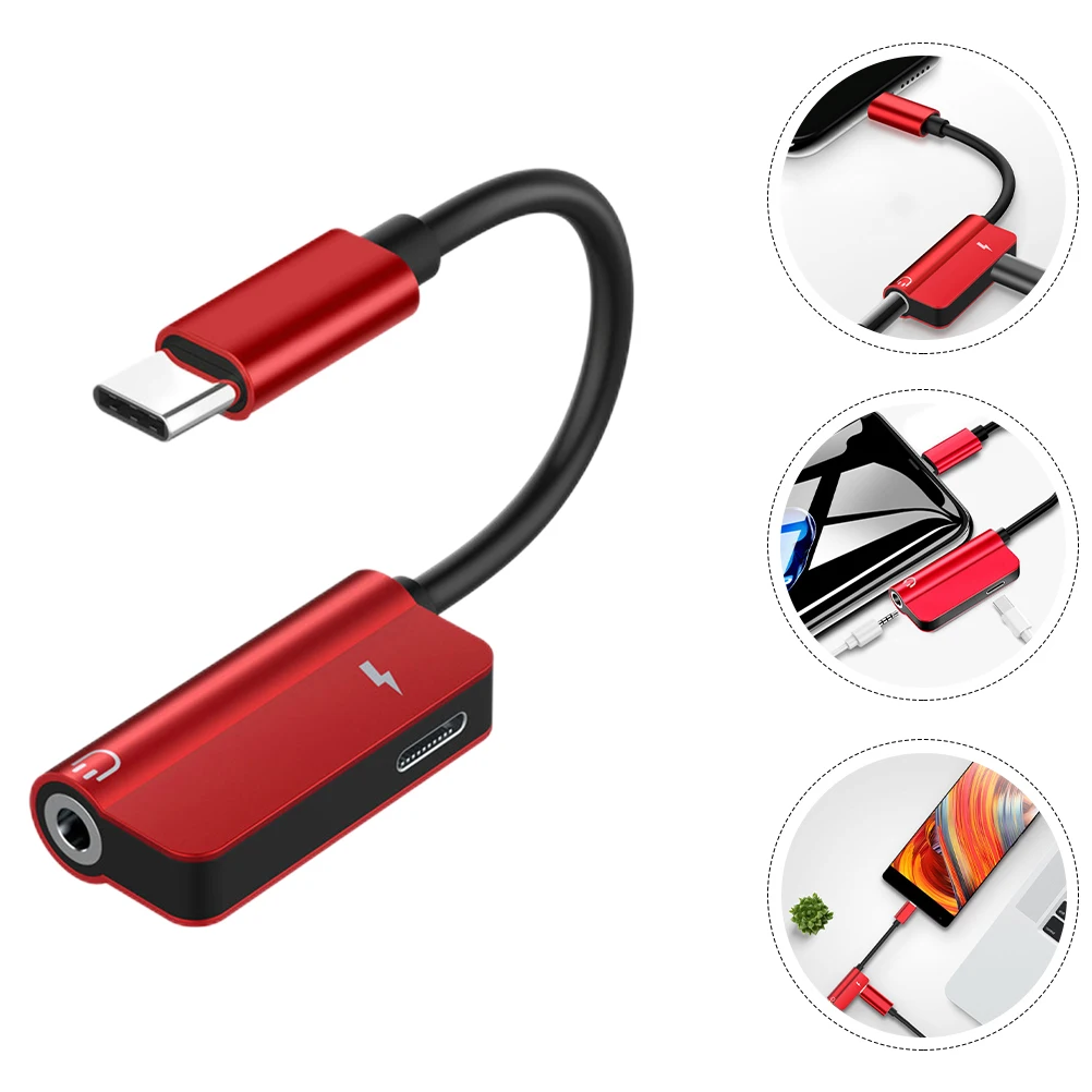 

Headphone Adapter Type-C 3.5Mm Audio Converter Earphone Jack Multi-Functional Charging Listening Compact Portable Alloy External