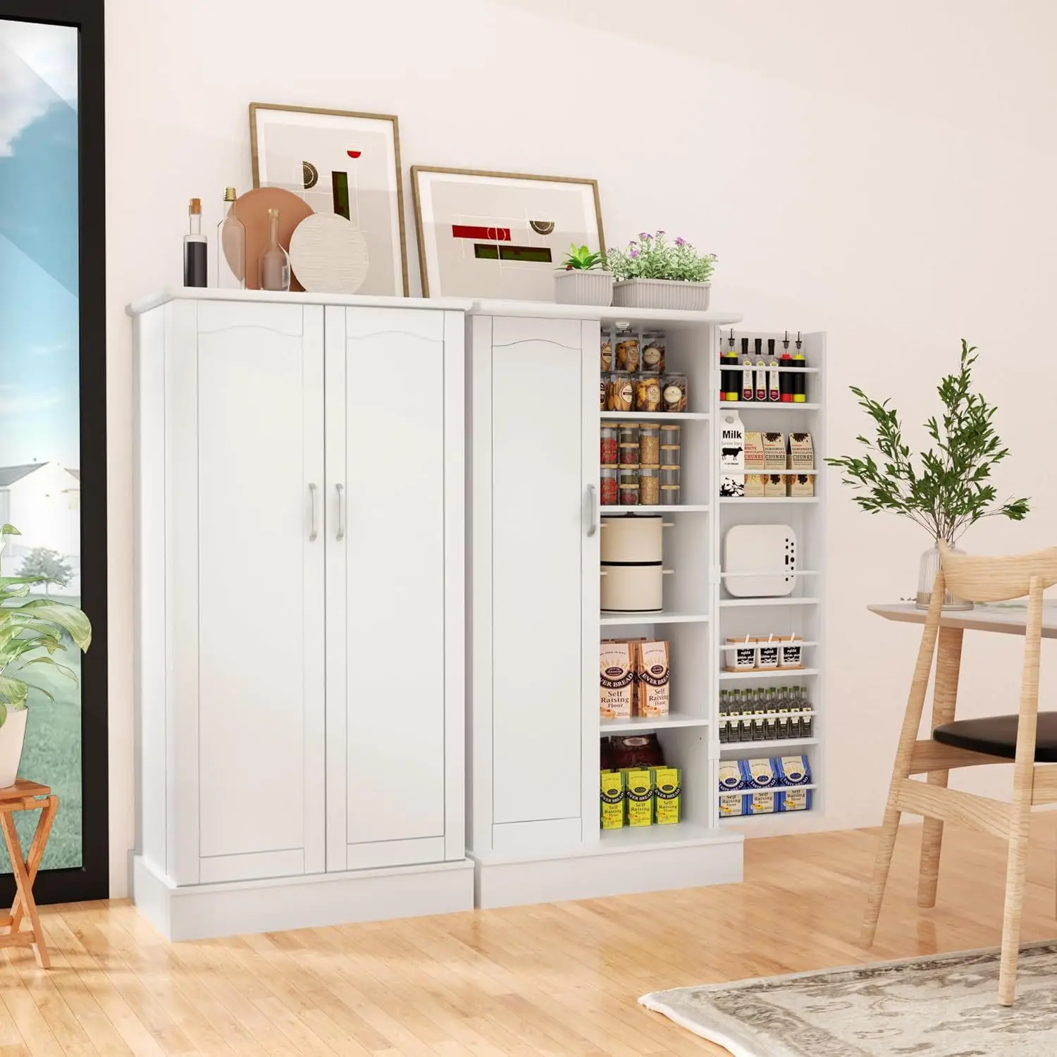 Storage side cabinet lattice storage small apartment bedroom living room storage cabinet