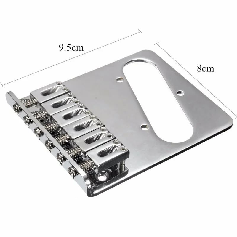 6 Saddles TL Chrome Guitar Bridge Gotoh Modern Electric Guitar Saddle Bridge for Telecaster for Guitar Replacement Parts