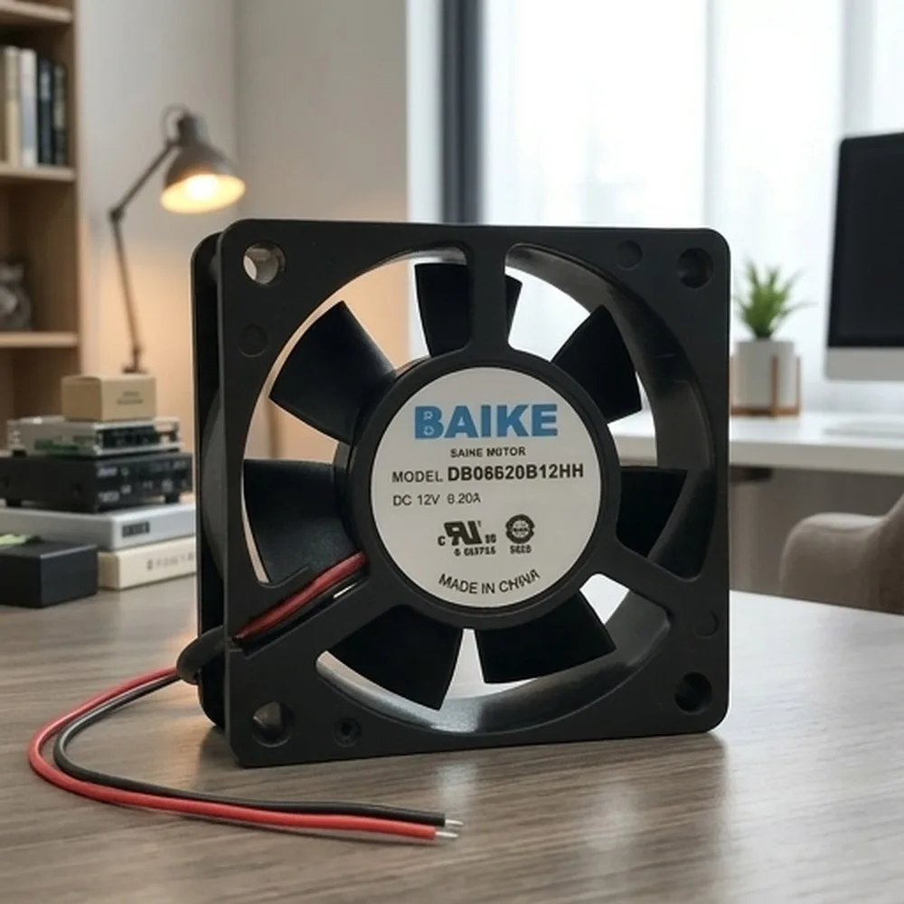 For BAIKE DB06020B12HH 6020 6CM 12V 0.20A 2-wire inverter fan