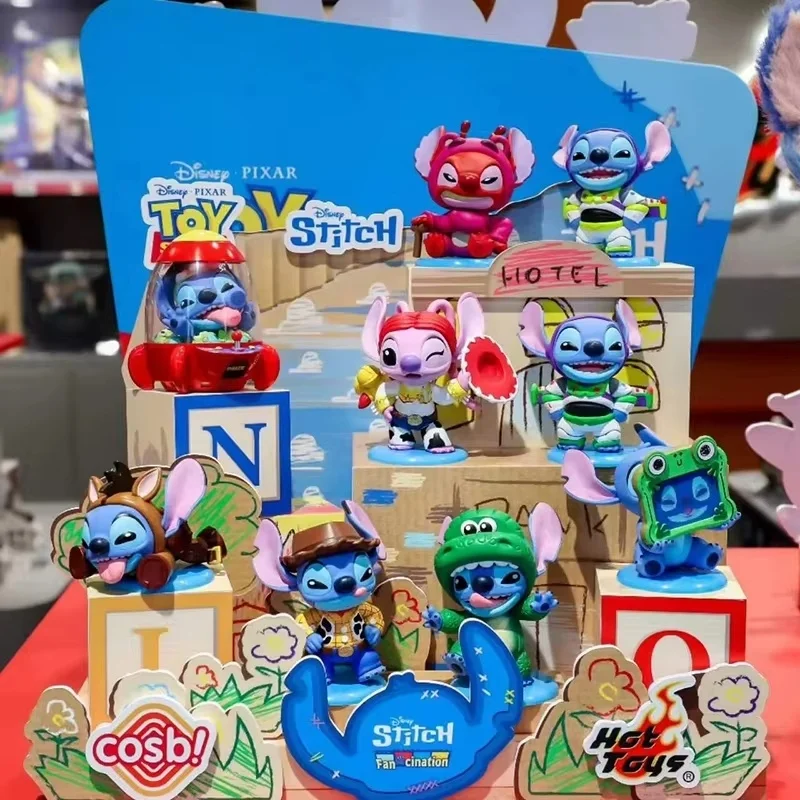 Cosbi Mini-Figur Blind Box Stitch Toy Story Niedliche PVC-Sammelfigur Überraschungsgeschenk für Film- und Anime-Fans