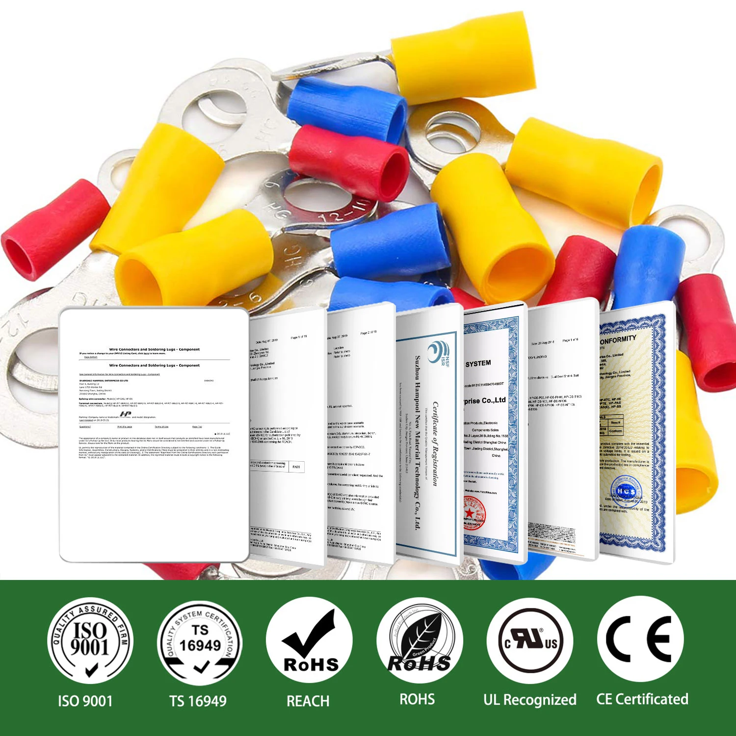 Rv1.25 Rv2 Rv5 22-10Awg Elektrische Ring Crimp Draht Terminals Steckverbinder Kabel Kit Isolierte Verkabelung Crimpzange Rot Blau Gelb – Detail 6