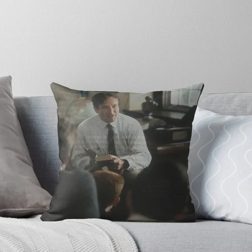 

Dead Poet's Society - O Captain My Captain Throw Pillow Couch Cushions Decorative Cushions pillow pillowcase pillow