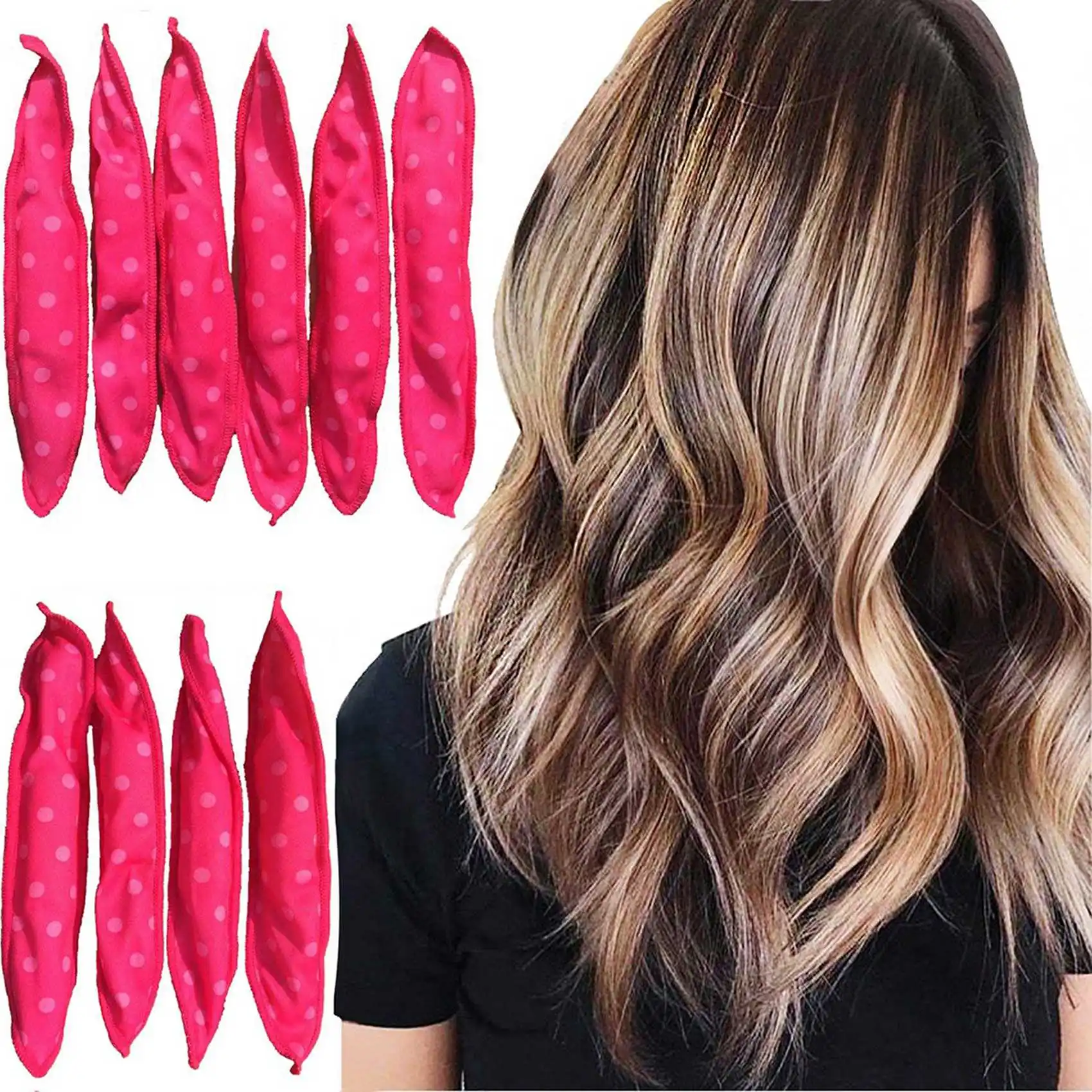 ABUG-20PCS Magic Curler Hair Rollers Night Sleep Wave Point Foam Hair Curler Rollers Flexible Soft Pillow Hair Rollers