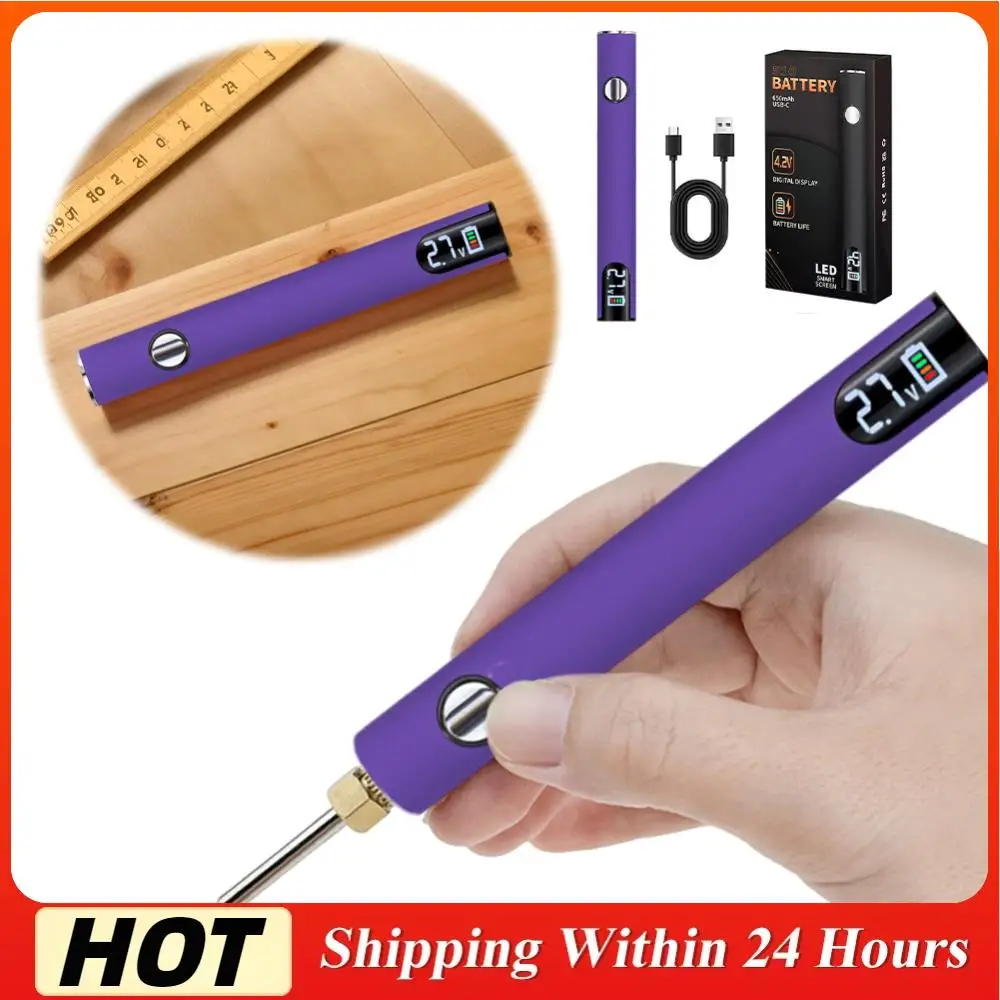 

Умный паяльник с аккумуляторной тележкой 510 с резьбой (без жала паяльника) (фиолетовый)