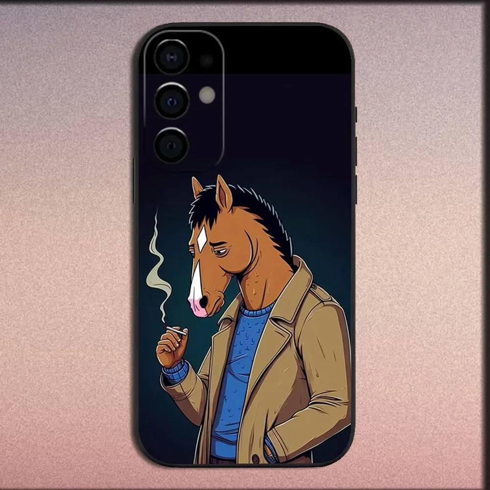 Cool B-Bojack H-Horseman Phone Case For Samsung S25,S24,S21,S22,S23,S30,Ultra,S20,Plus,Fe,Lite,Note,10,9,5G Black Soft Cover