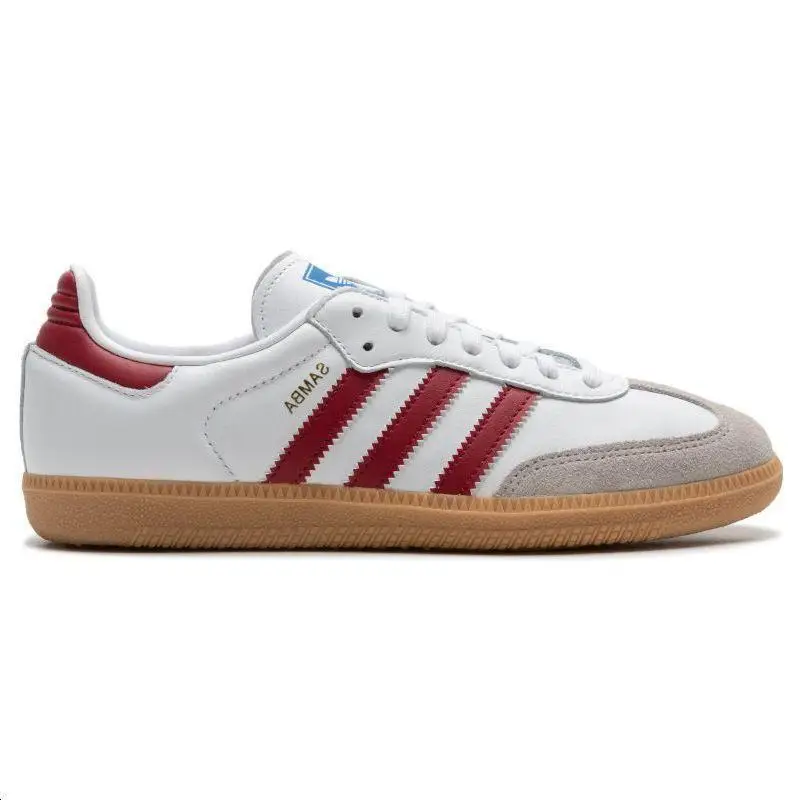 Adidas Samba OG White Burgundy Gum Sneakers shoes IF3813