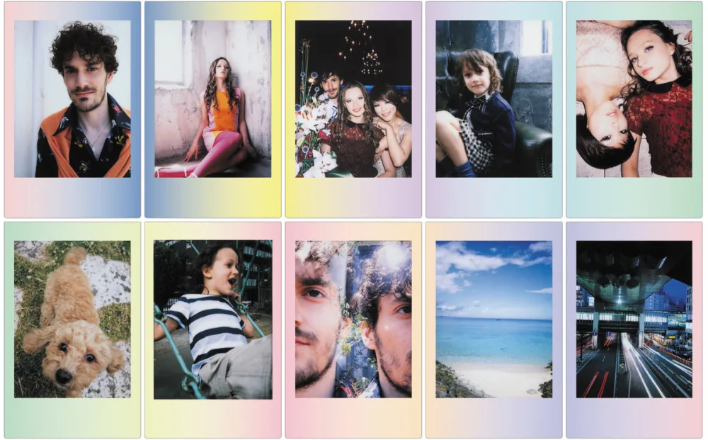 Fujifilm Instax Mini Film Paper Macaroon Frame 10-30 Shots Photos For Fuji Mini 12 11 7s 8 9 25 50s 70 90 EVO Instant Camera