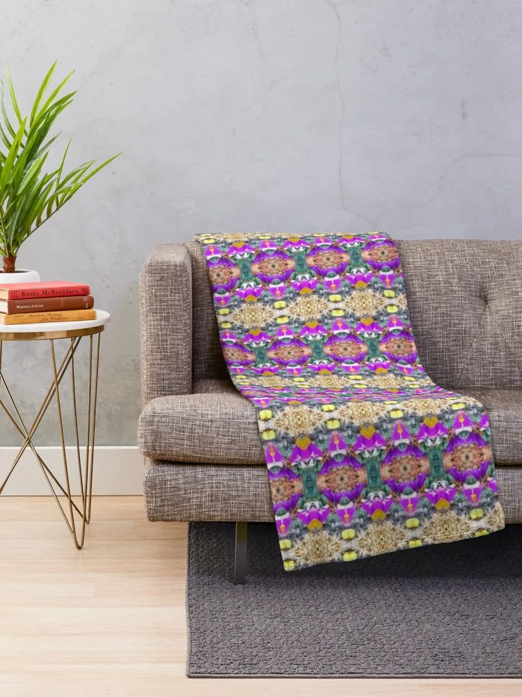 IL GIARDINO SEGRETO di MD-DELLAMORT Throw Blanket Shaggy Decoratives Luxury Thicken Blankets