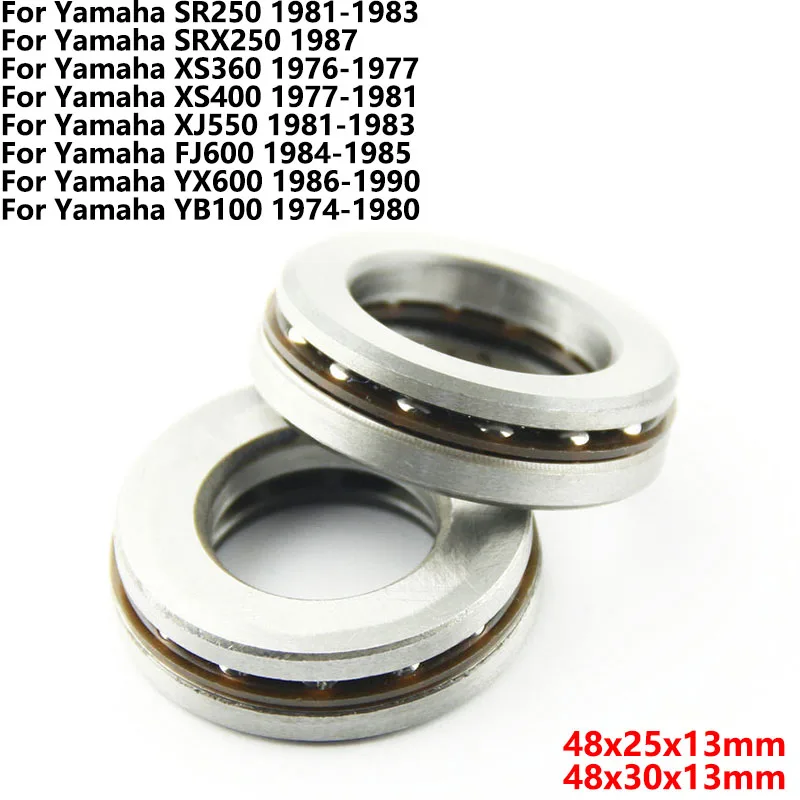 

For Yamaha SR250 SRX250 XS360 XS400 XJ550 FJ600 YX600 YB100 Motorcycle Steering Head Bearing Kit