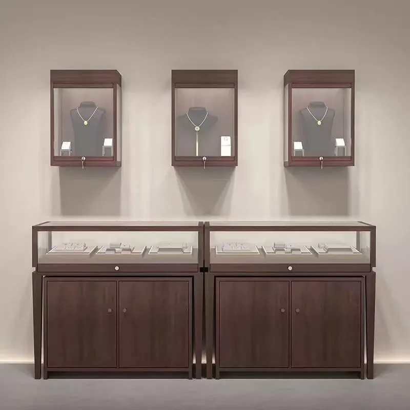 Jewelry Store Display Cabinet Jewelry Display Cabinet Jade Jade Antique Store Nakajima Cabinet Flowing Water Desk Cloakroom Lock