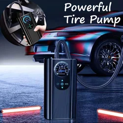 Mini Car Air Pump Electric Air Compressor Digital Tire Inflator Portable Pressure Pump Inflatable Tyre Motorcycle Accessories