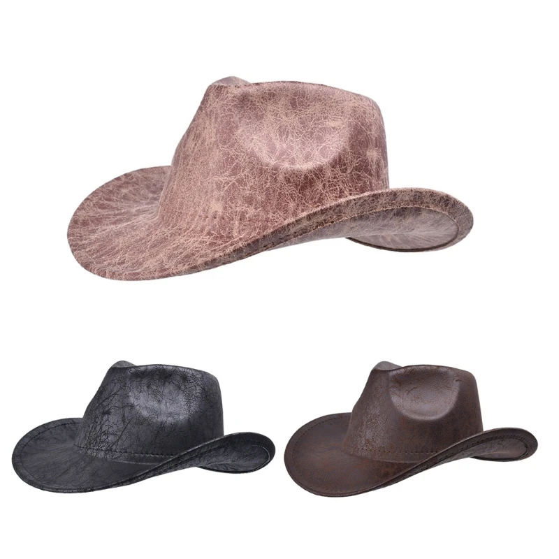 

Western Cowboy Hat Adult Cowgirl Hat Wedding Party Headwear Halloween Headpiece Cosplay Cowboy Costume Stage Shows Hat