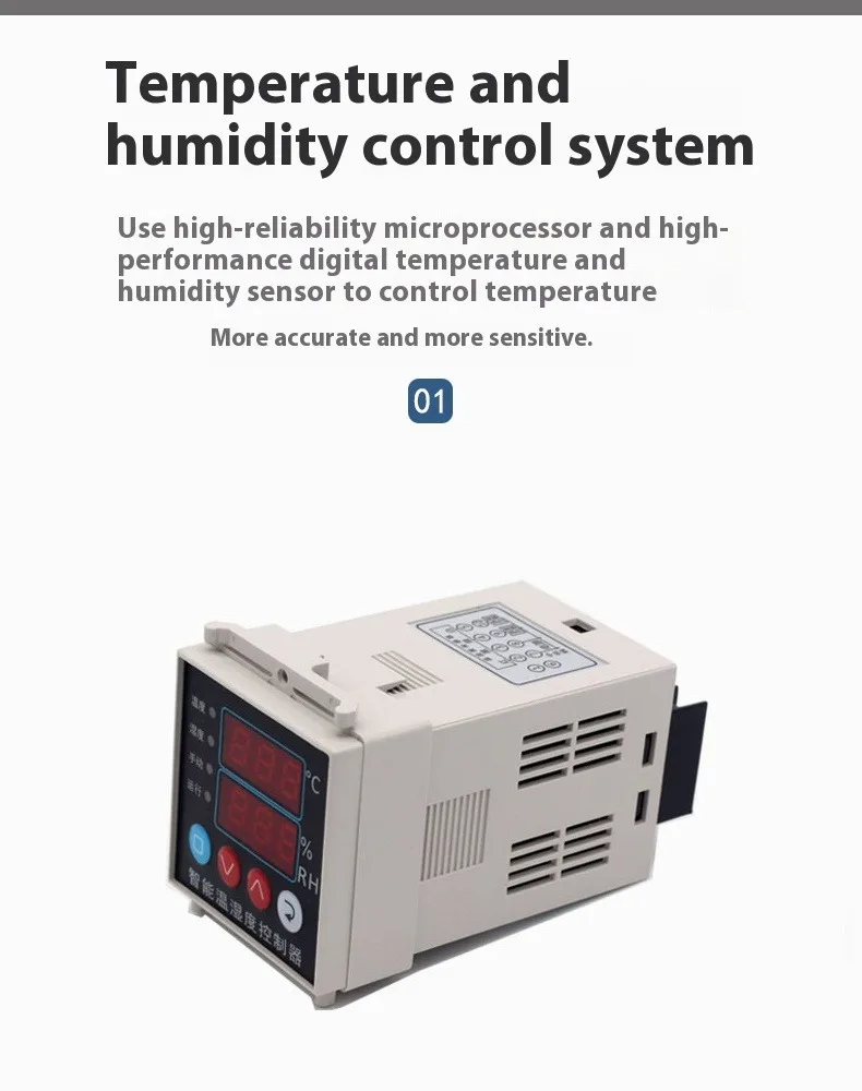 Greenhouse Insulation Box Intelligent Temperature and Humidity Controller Thermostat Distribution Cabinet Dehumidifier
