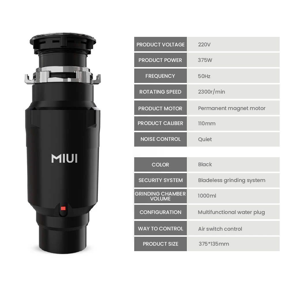 Water Plug Accessories - for MIUI Food Waste Disposer Model EJ-S55