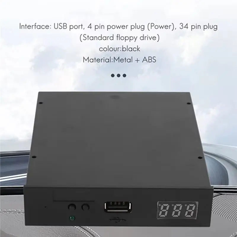 A13E-Usb Ssd Floppy Drive Emulator For Korg Electronic Keyboard Black 3.5 Inch 1.44Mb view 5