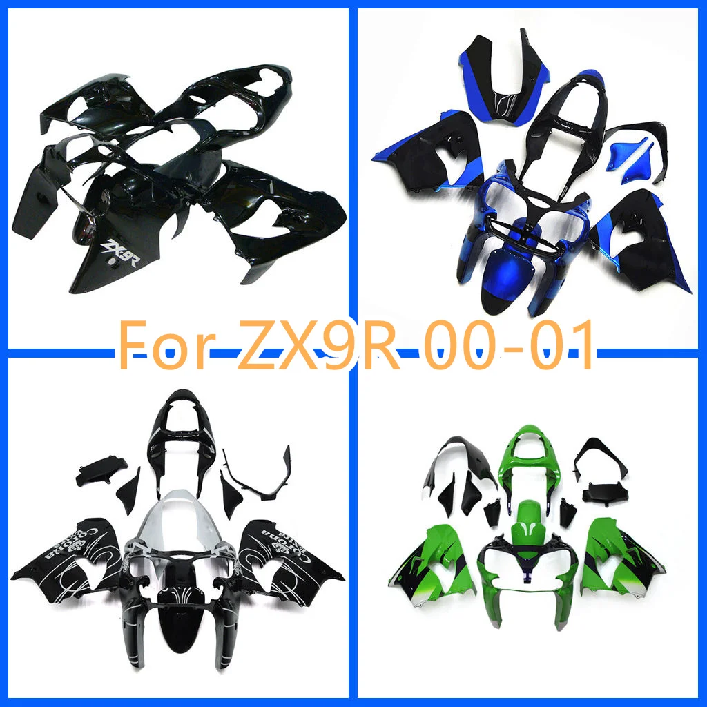 Free Custom Prime Motorcycle Fairing Kit for Kawasaki ZX-9R 00 01 2000 2001 ZX9R ZX 9R Body Rebuild Street Sport Bodywork Parts