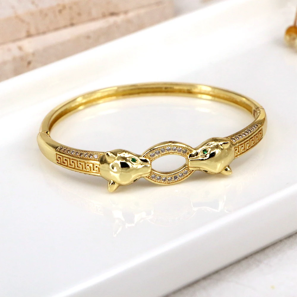 3PCS, New Arrival Luxury Stackable Statement Bangle for Women Wedding Cubic Zircon Crystal CZ Dubai Gold Plated Bracelets Gifts