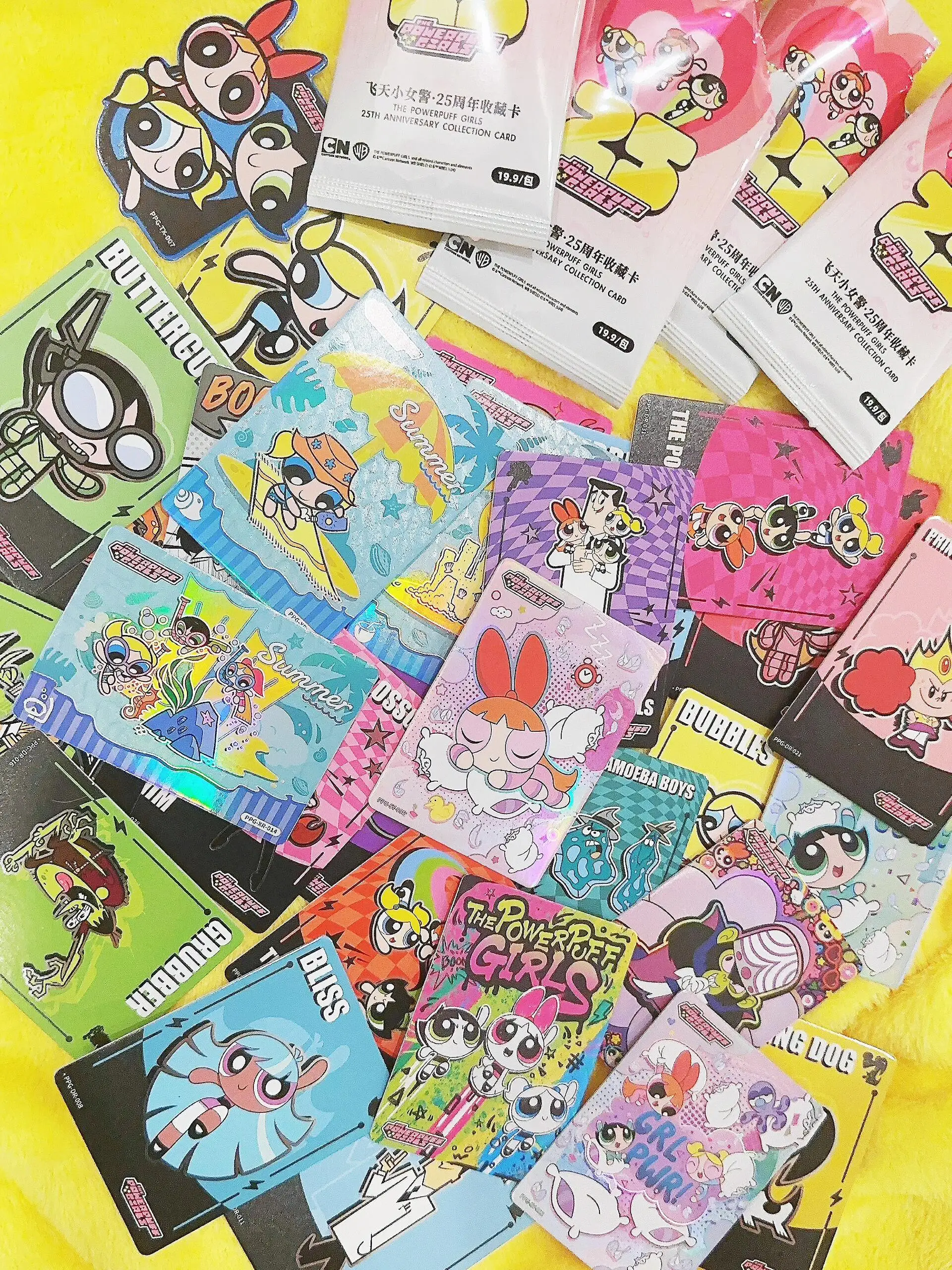 

original SPACEIX The Powerpuff Girls Card Vol.2 Vol.1 25th Anniversary Card Blossom Bubbles Animation collection card