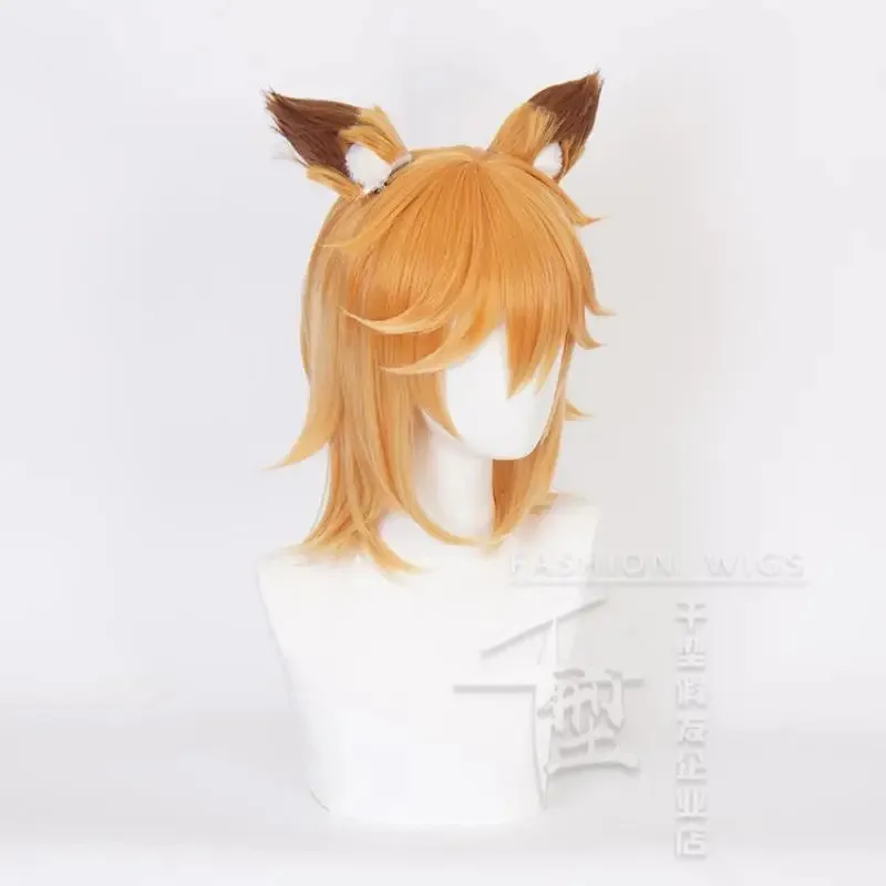 2025 yiyi Anime Sewayaki Kitsune No -San Senko Cosplay Wig Orange Gradation Hair Heat Resistant Synthetic Halloween Party P
