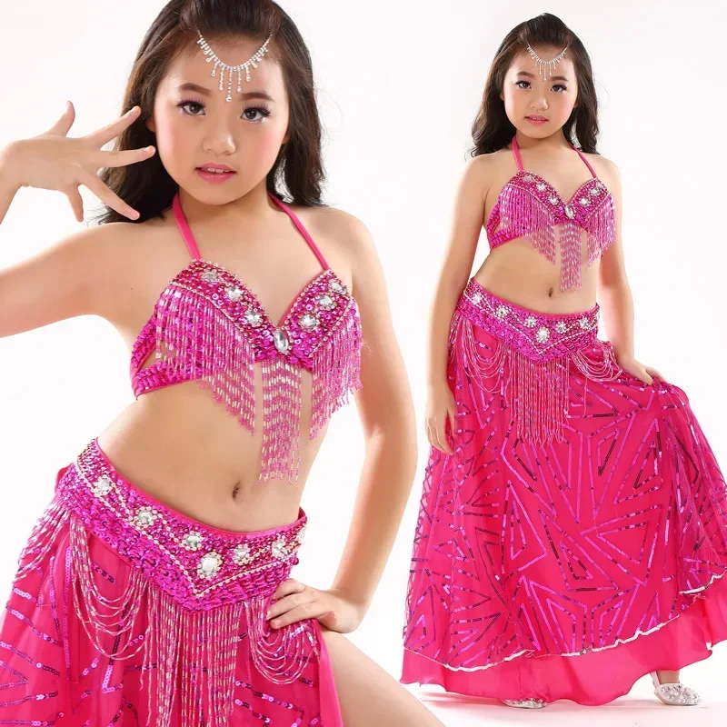 ملابس أداء الرقص للأطفال نمط جديد بدلة الرقص الشرقي لعروض موسم الربيع على ملابس الرقص الشرقي على المسرح
