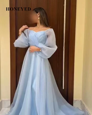 Honeyed 2023 2 Piece Long Evening Party Gowns Soiree Robe Fashion Sweetheart Floor-Length Chiffon Formal Prom Gowns Plus Size