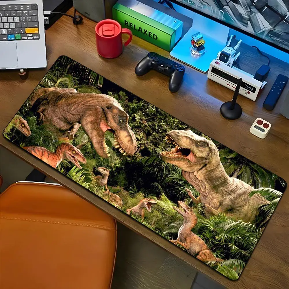 Jurassic Park Dinosaur Mouse Pad Cartoon Lockedge Large Gaming Pad Computer Gamer Keyboard Mat Desk Mousepad PC Desk Pad