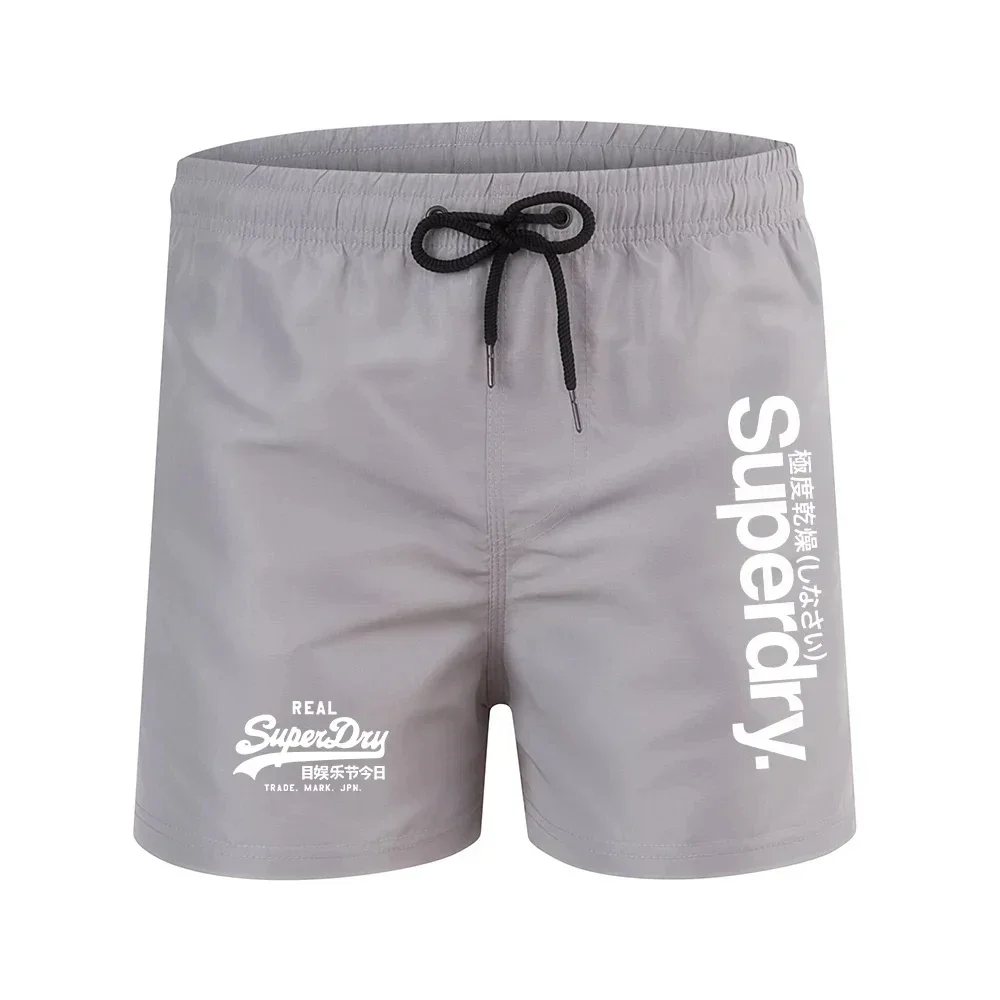 Pantalones cortos de playa de lujo para hombre, bañador de secado rápido para correr, novedad de 2024