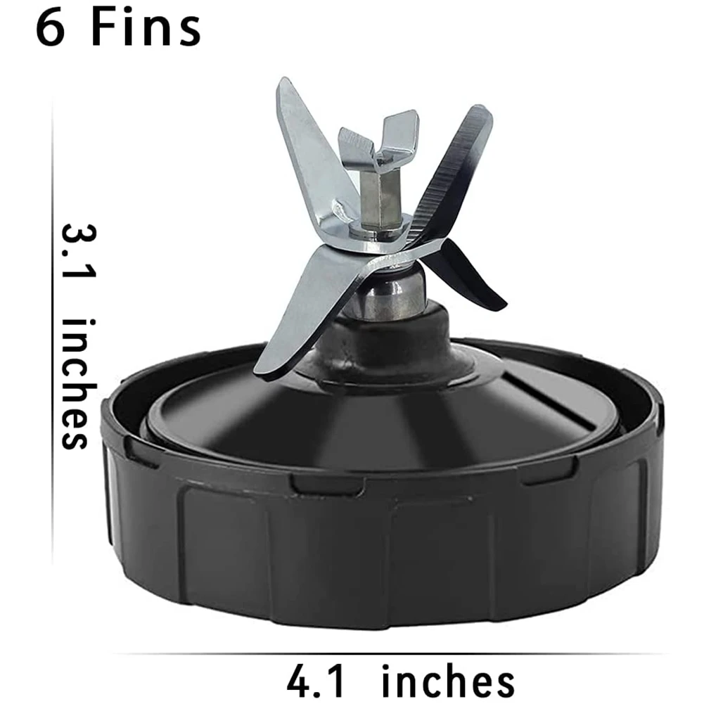 For Ninja Blender Assembly 6 Fins, Extractor Blade Blender Cup Parts for BL450-70 BL451-70 BL454-70