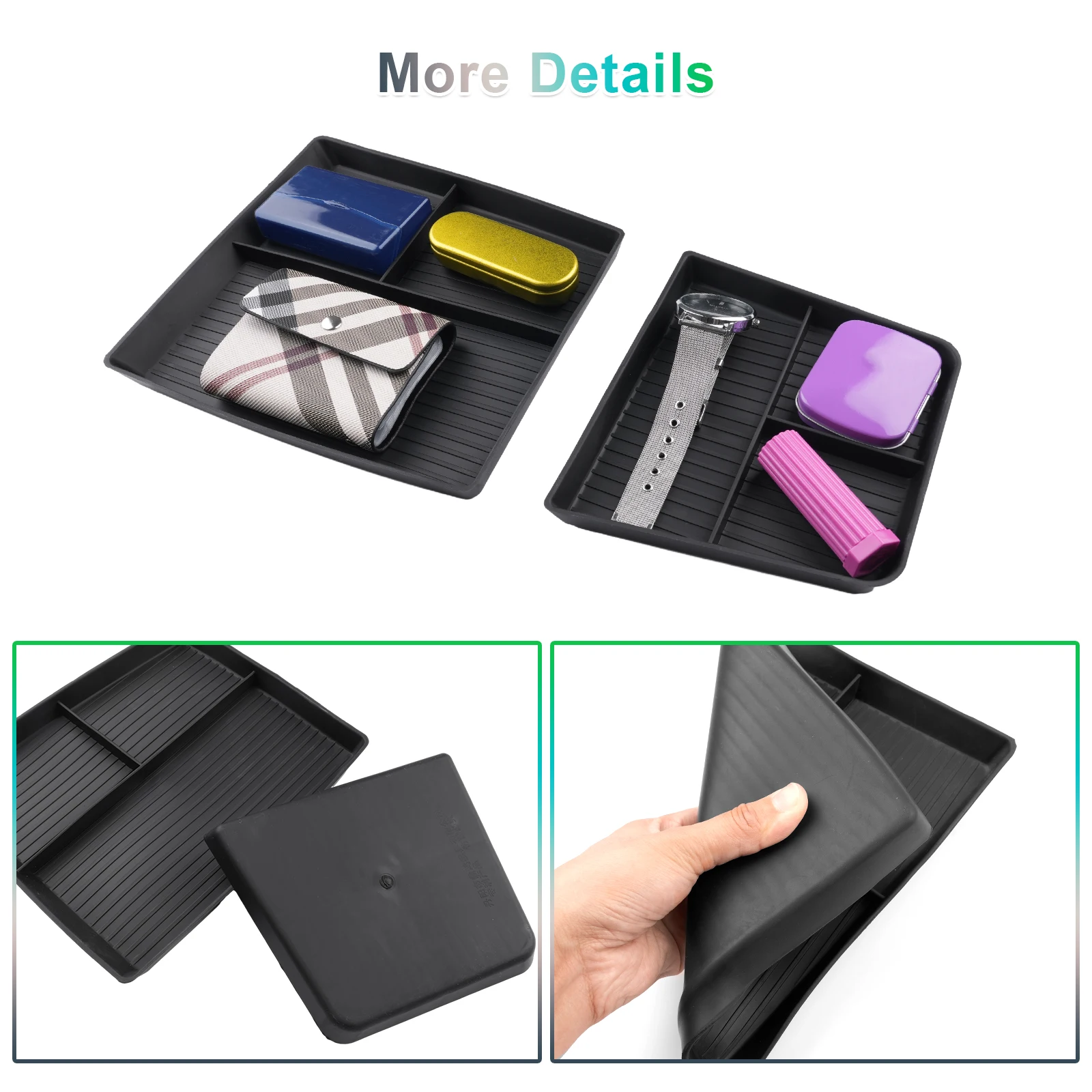 RUIYA for Skoda Enyaq iV 2021-2025 Car Central Control Armrest Box Storage Container Auto Skoda Enyaq iV 2025 Accessories