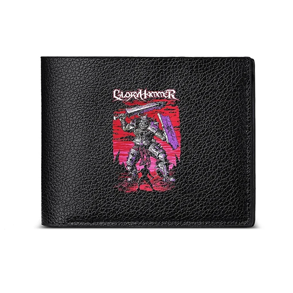 Lord Hammer Warrior With Sword And Shield Print Men's Wallet Card Holder Casual Business Fashion Design