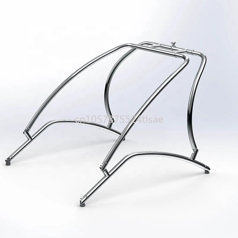 Surfing and Water Skiing Stand Aluminum Boat Plate Tower Polished Fishing Boat Tower