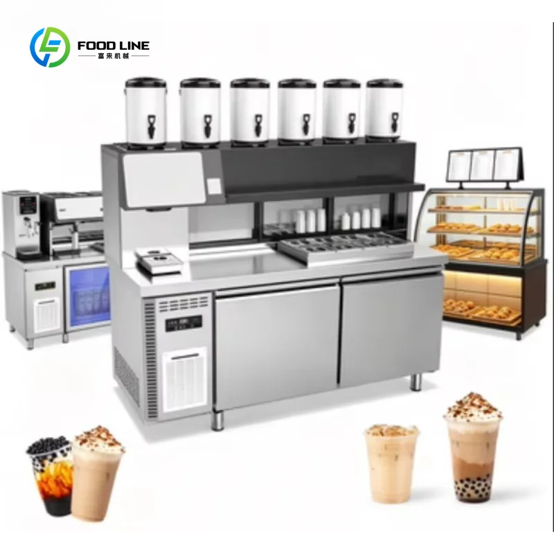 Bubble Tea Machine Stainless Steel Structure High Speed Beverage Maker Full Equipment Set For Milk Tea Bar Daily Use Customized
