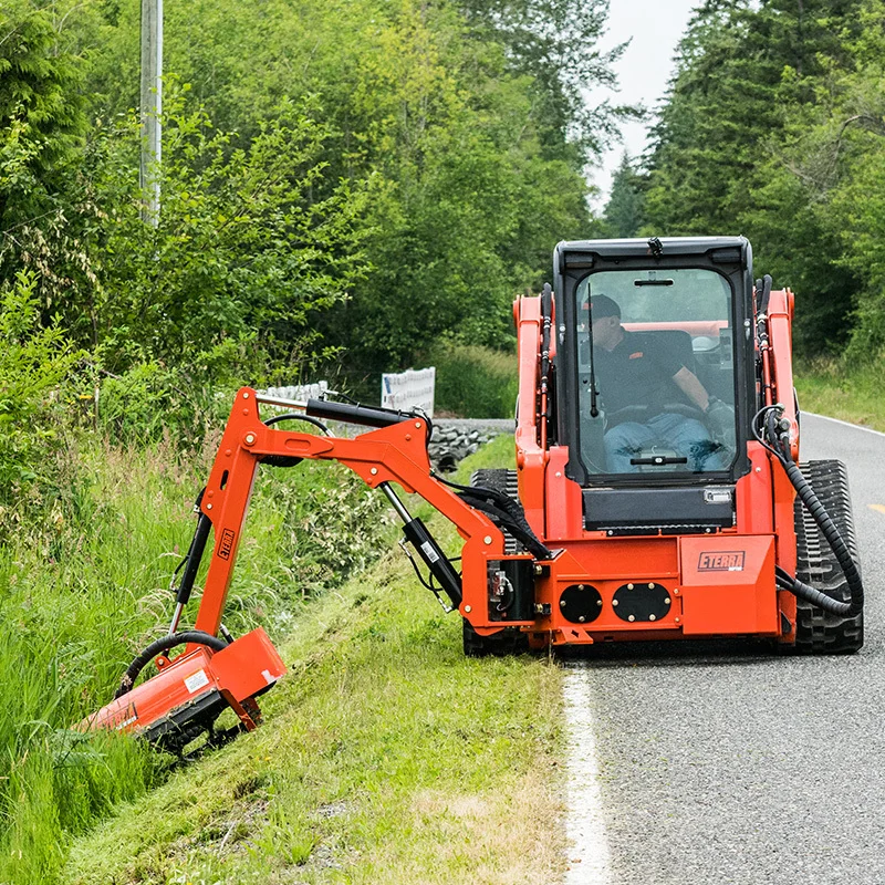 Hydraulic Long Arm Flail Mower SFR4200 CE Certified Tractor Attachment Skid Steer Loaders Grass Cutter Extended Reach Gearbox
