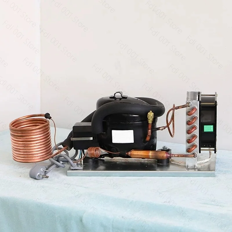 Cooling Capacity 35W-R600a 220V Small Chiller Unit 220V Refrigeration Cycle Water Micro Refrigeration Compressor