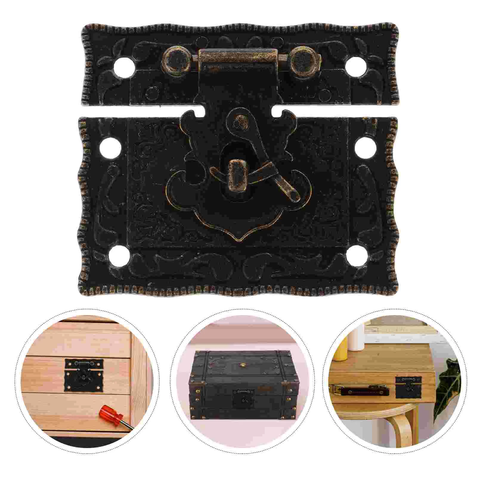 Alloy Buckle Hasp Latch Replacement Jewelry Boxes Metal Lock Small Replaceable Latches Hardware