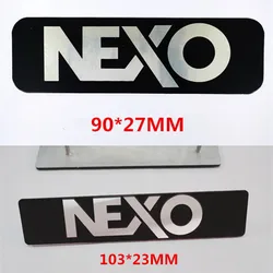 NEXO 범용 금속 알루미늄 간판 사인, OEM 로고 명판, 오디오 앰프 스피커 확성기 경적