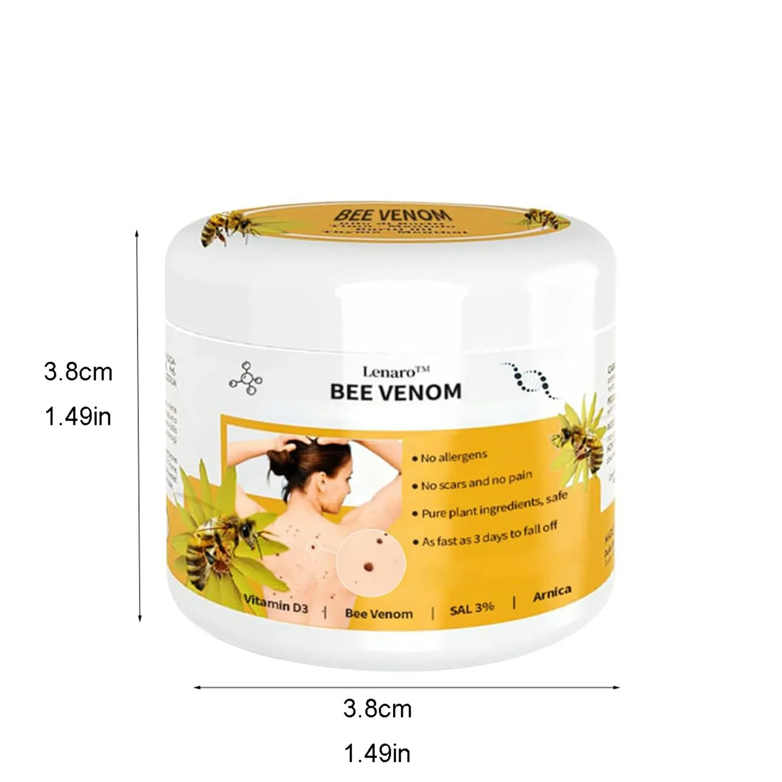 Crema de Venom de abeja para reparación de piel de manos y pies, para el cuidado de la piel crema hidratante y alisadora, regalo para el cuidado corporal, 30g