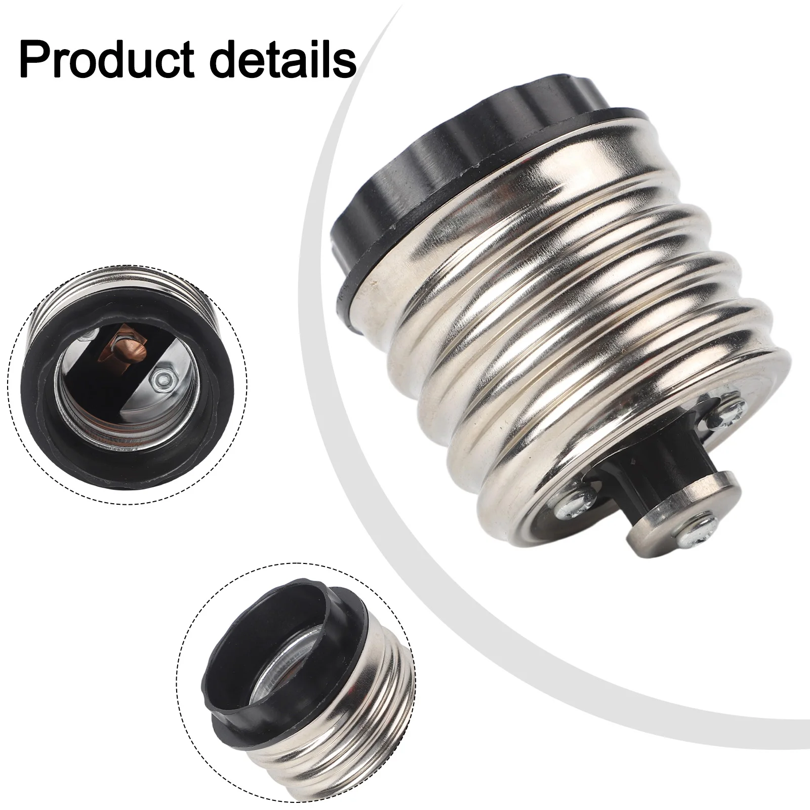 Lamp Holder Bulb Socket Adapter Socket 1 Piece Accessories Bulb Base Conversion Converter E40 To E27 Lightbulb